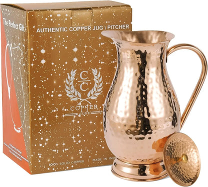 Pure Copper Pitcher with a Lid