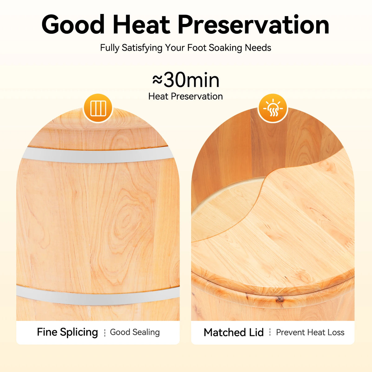 Cedar Wood Foot Spa Bucket