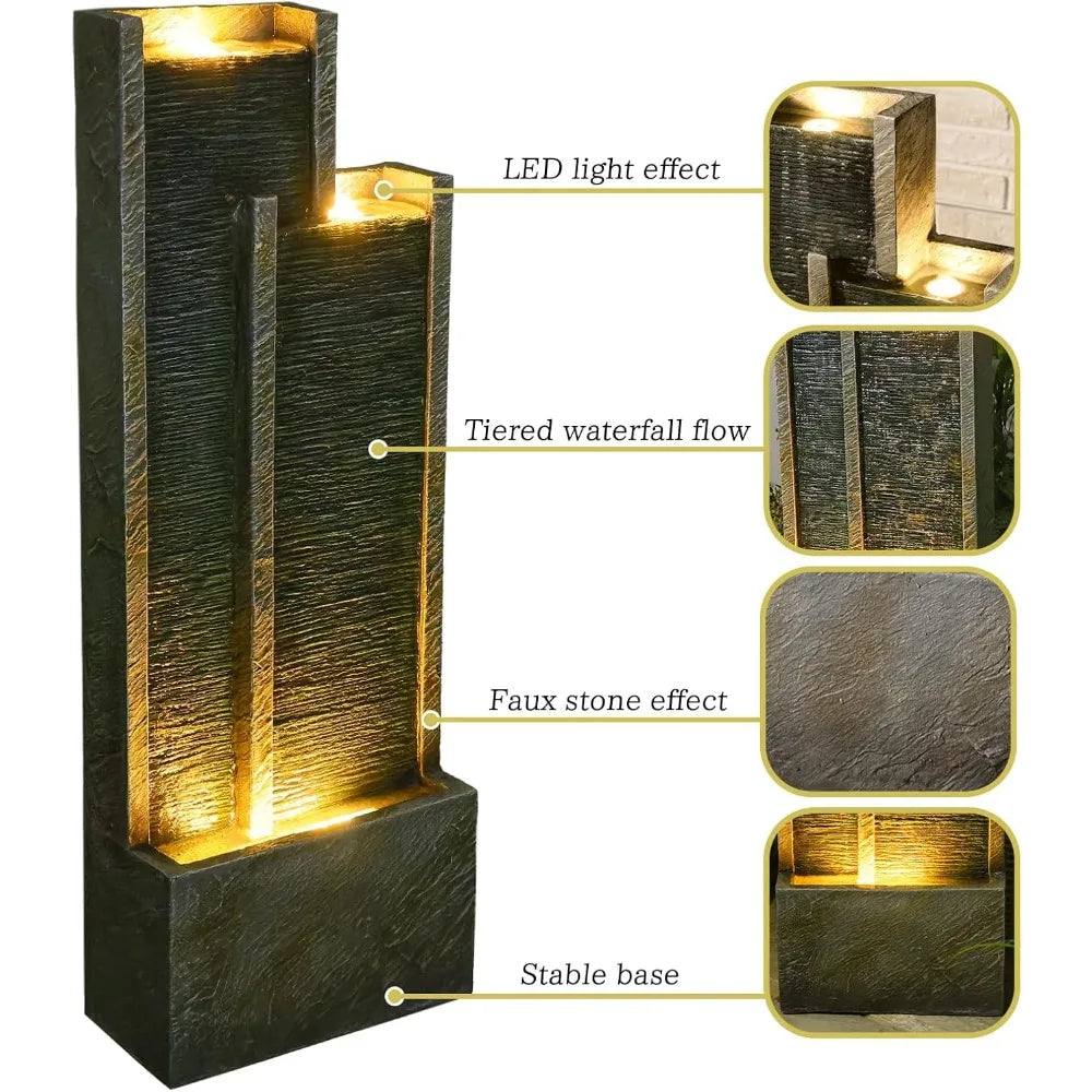 Modern Indoor Outdoor Waterfall Fountain