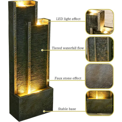 Modern Indoor Outdoor Waterfall Fountain
