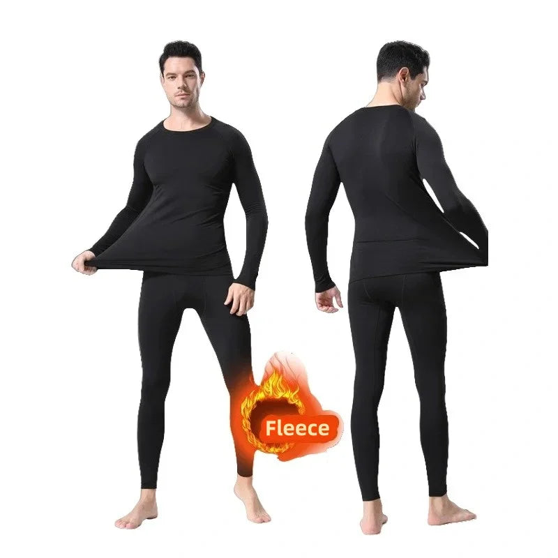 Mens Winter Fleece Compression Thermal Top