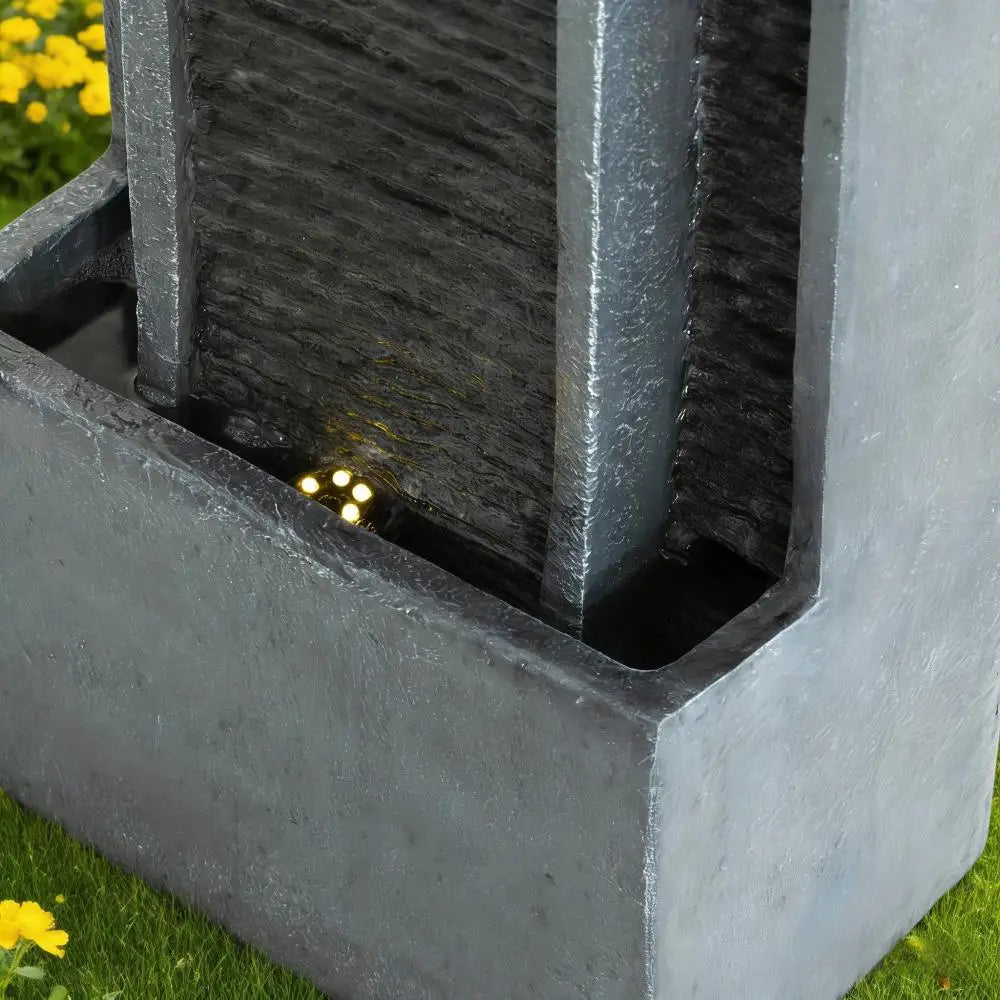 40 Inch Modern Outdoor Water Fountain