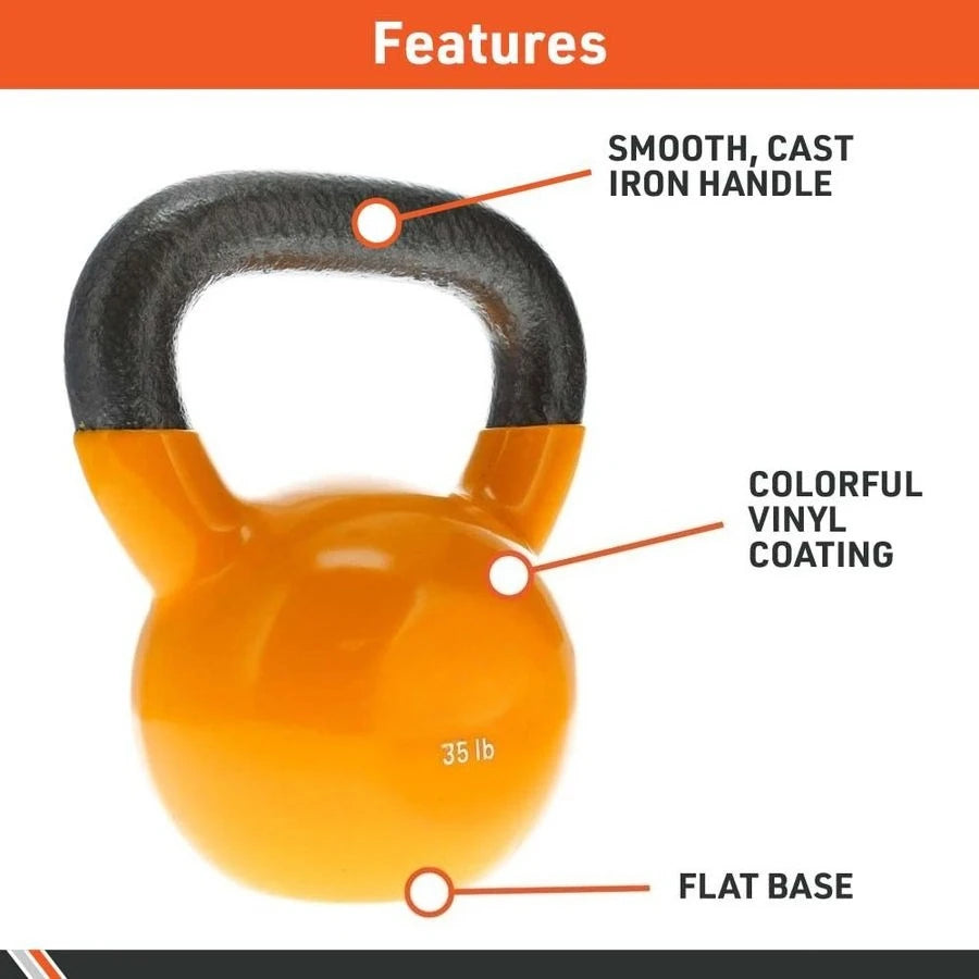 Iron Vinyl Coated Kettlebells Kettlebell for Weight Lifting Strength Training Kettlebell Professional Fitness for Gym amp At Hom