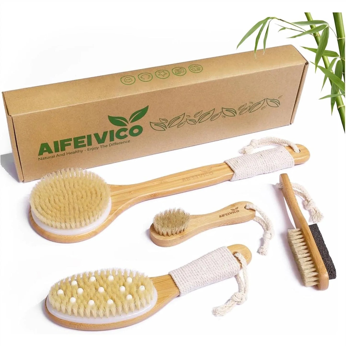 Dry Brushing Body Brush Set