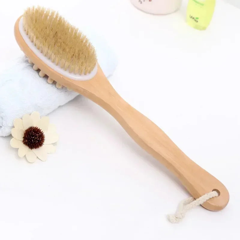 Natural Wooden Soft Body Bristle Brush