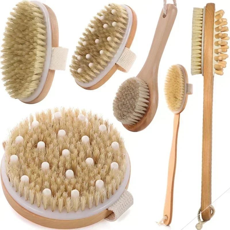 Natural Wooden Soft Body Bristle Brush