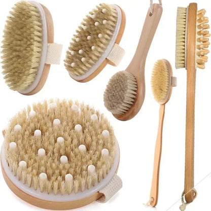 Natural Wooden Soft Body Bristle Brush