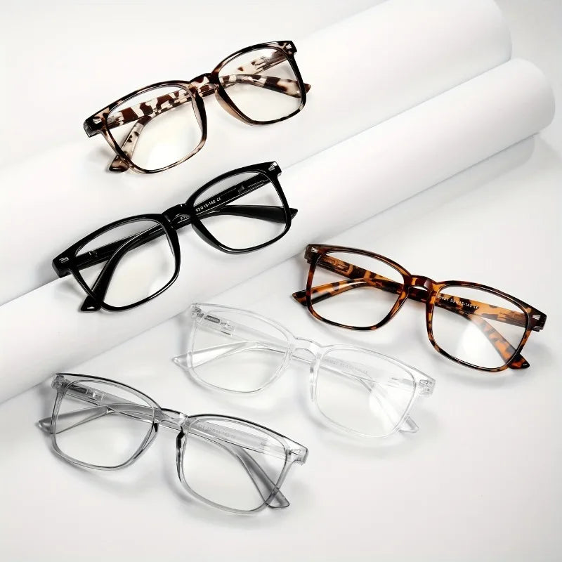 2pcs Fashion Glasses Blue Light Blocking Lenses