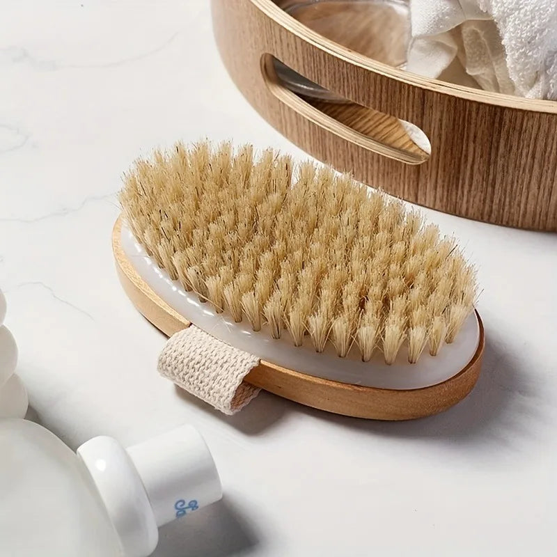 Natural Bristle Body SPA Brush