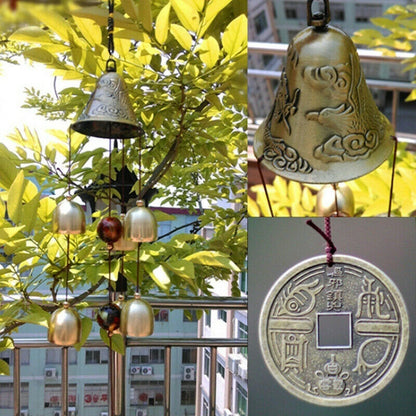 6 Copper Bells Wind Chimes