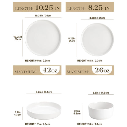 MALACASA Dinner Plates Sets