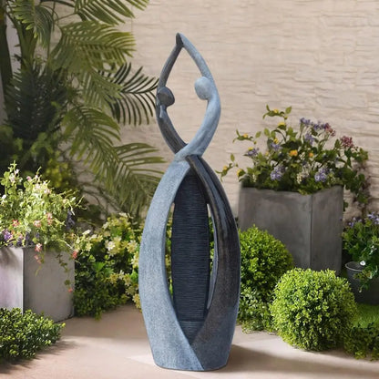 Graceful Dancing Couple Outdoor Fountain 57"
