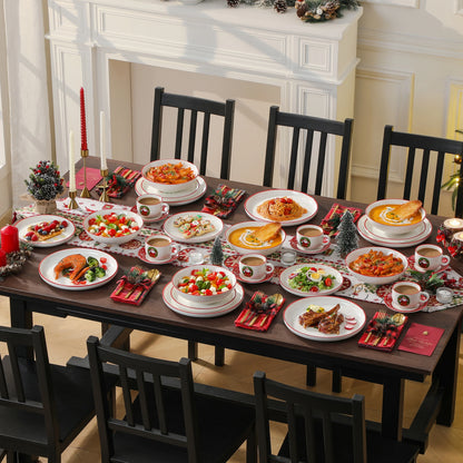 VEWEET 12/30 Piece Christmas Dinnerware Set