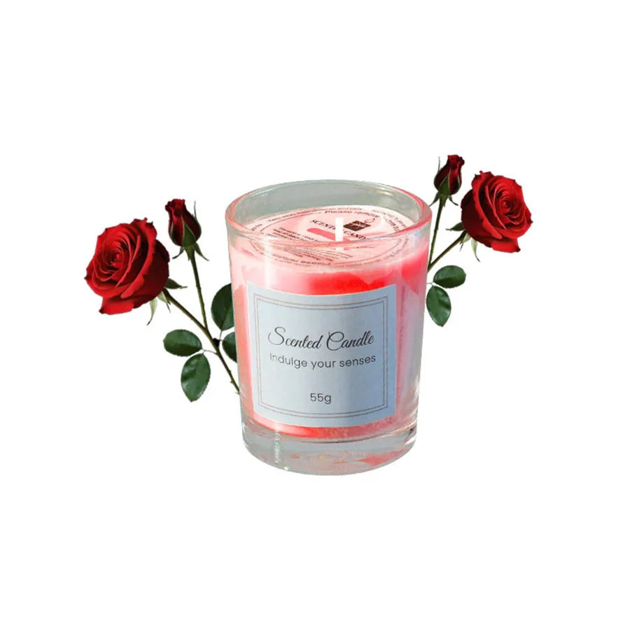 Aromatherapy Candle Glass Handmade Soy Wax Smokeless