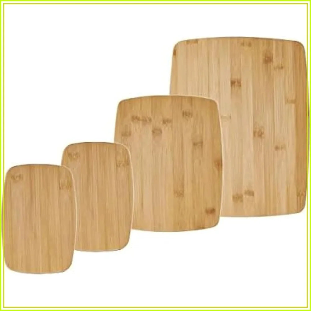 4-Piece Bamboo Cutting Board Set