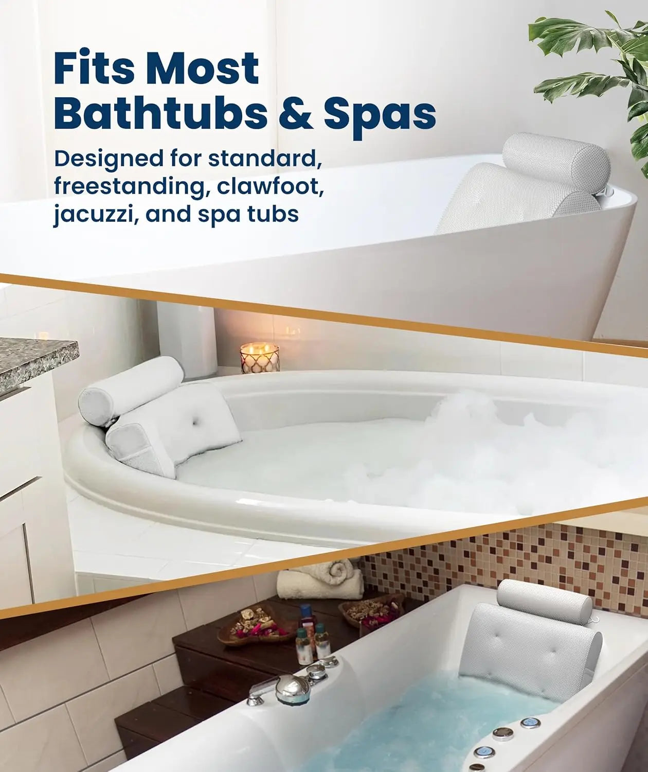 Luxury Bathtub Pillow