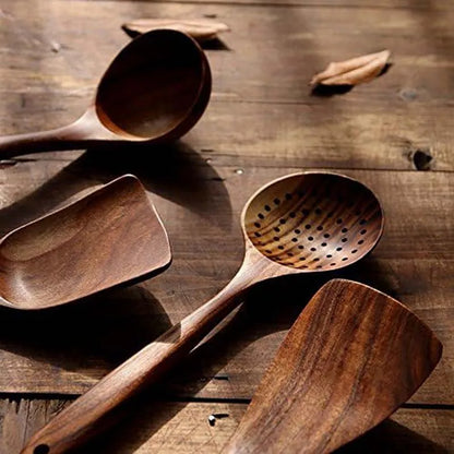 5-Piece Wooden Kitchen Utensils Set