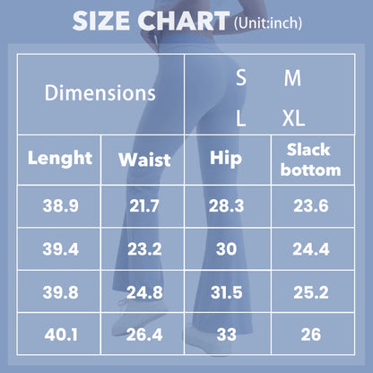 3pcs Women's Yoga Workout Flare Pants