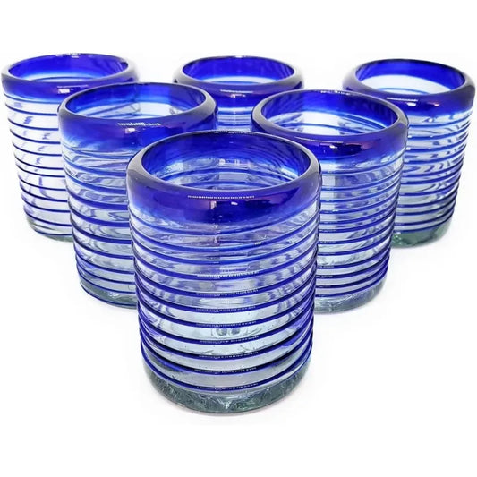 Cobalt Blue Recycled Glass Pitcher