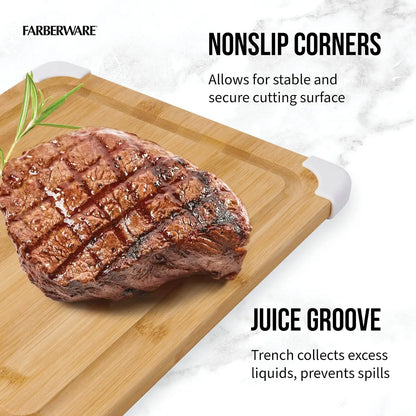 Nonslip Bamboo Cutting Board