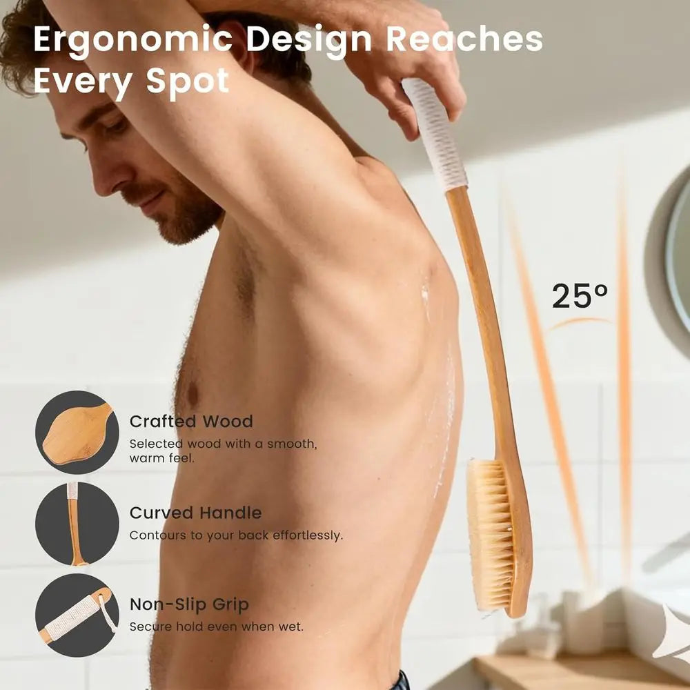17in Bamboo Scrub Brush