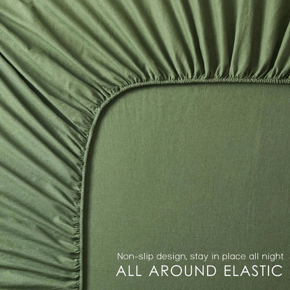 King Size Linen Sheet Set 4Pcs