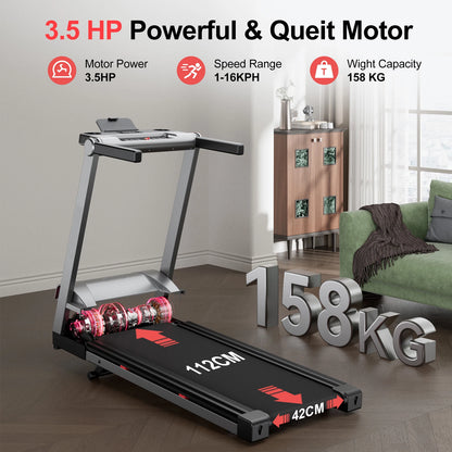 3.5HP Foldable Incline Home Treadmill