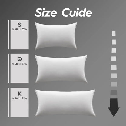 Ultra Soft Down Pillow Queen Size, All Down Filled Bed Pillow for Sleeping, 100% Cotton Shell 500 Thread Count, Soft Hotel