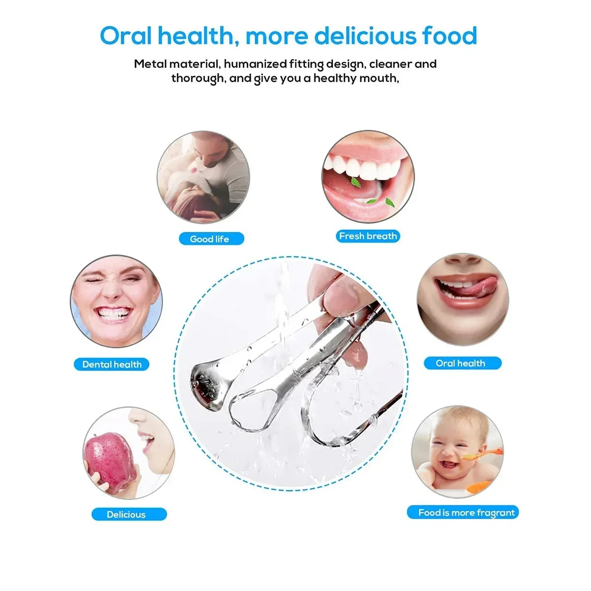 3pcs Stainless Steel Tongue Scraper