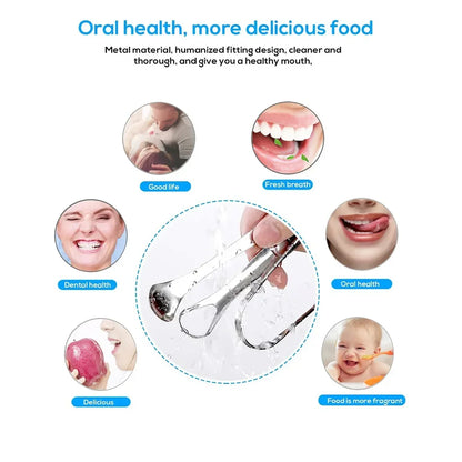 3pcs Stainless Steel Tongue Scraper