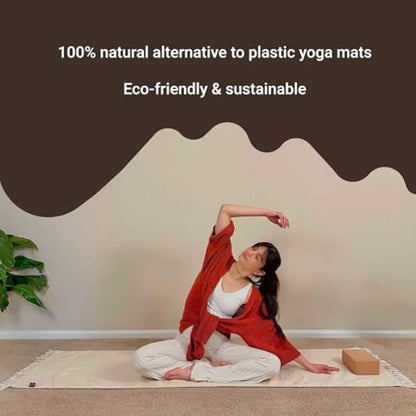 Premium Hand-Woven Organic Cotton Yoga Mat