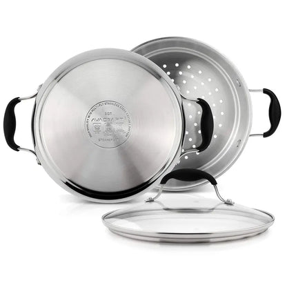 18 10, 3 Piece Stainless Steel Steamer