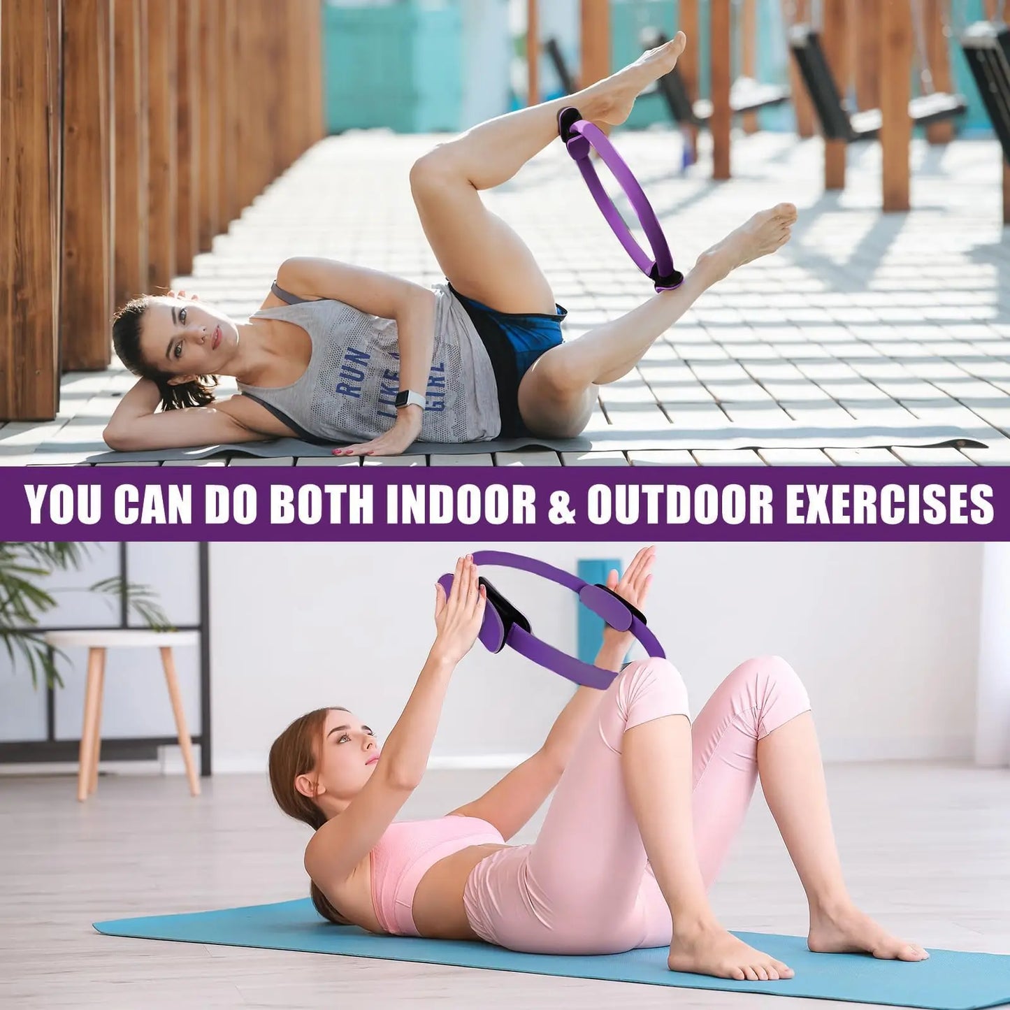 Yoga Pilates Fitness Ring and Resistance Band