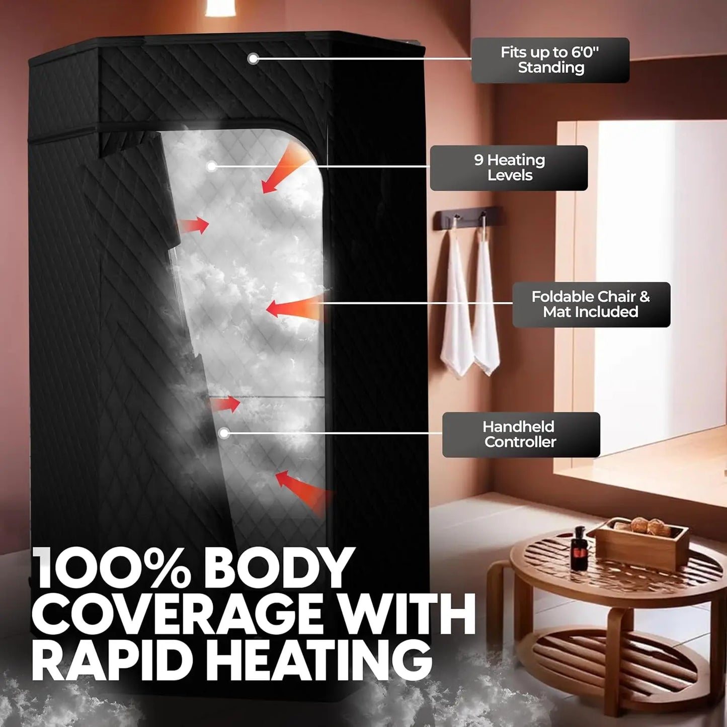 Portable Sauna and Cold Plunge Combo