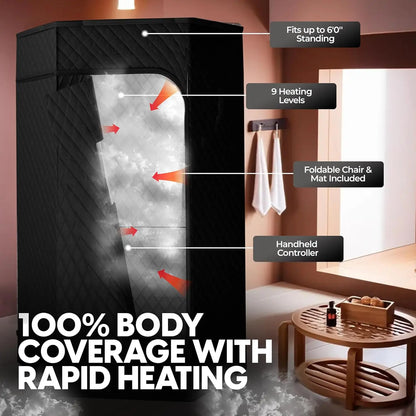 Portable Sauna and Cold Plunge Combo
