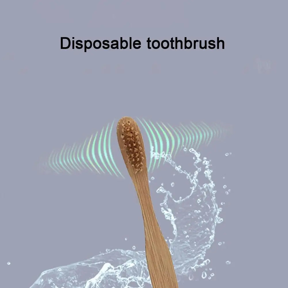 30pcs Bamboo Disposable Toothbrushes