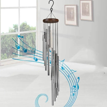 50in 15-Tube Aluminum Wind Chimes Deep Tone Outdoor Garden Patio Decor, Customized