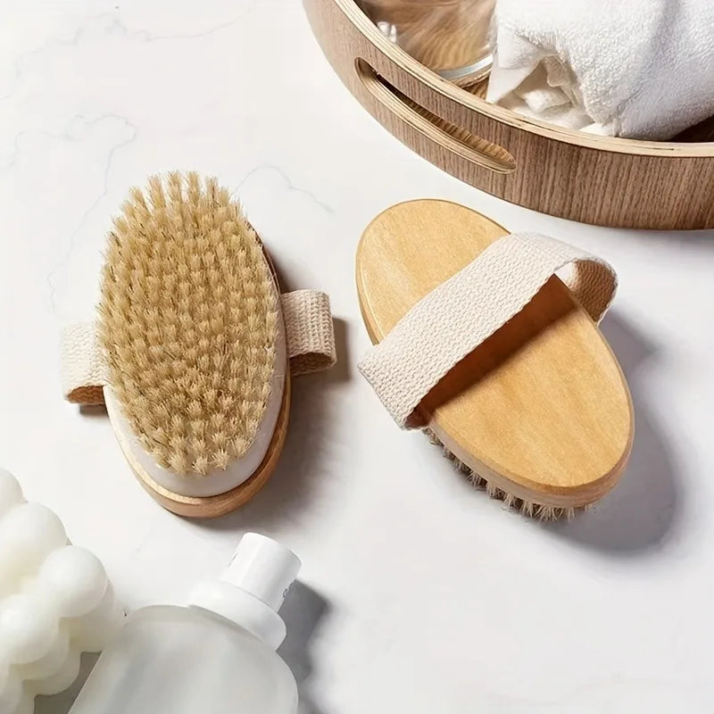 Natural Bristle Body SPA Brush