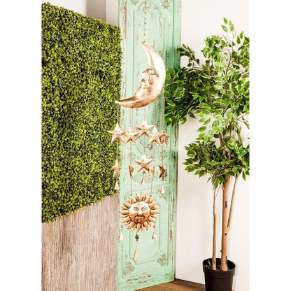 Metal Sun & Moon Wind Chime