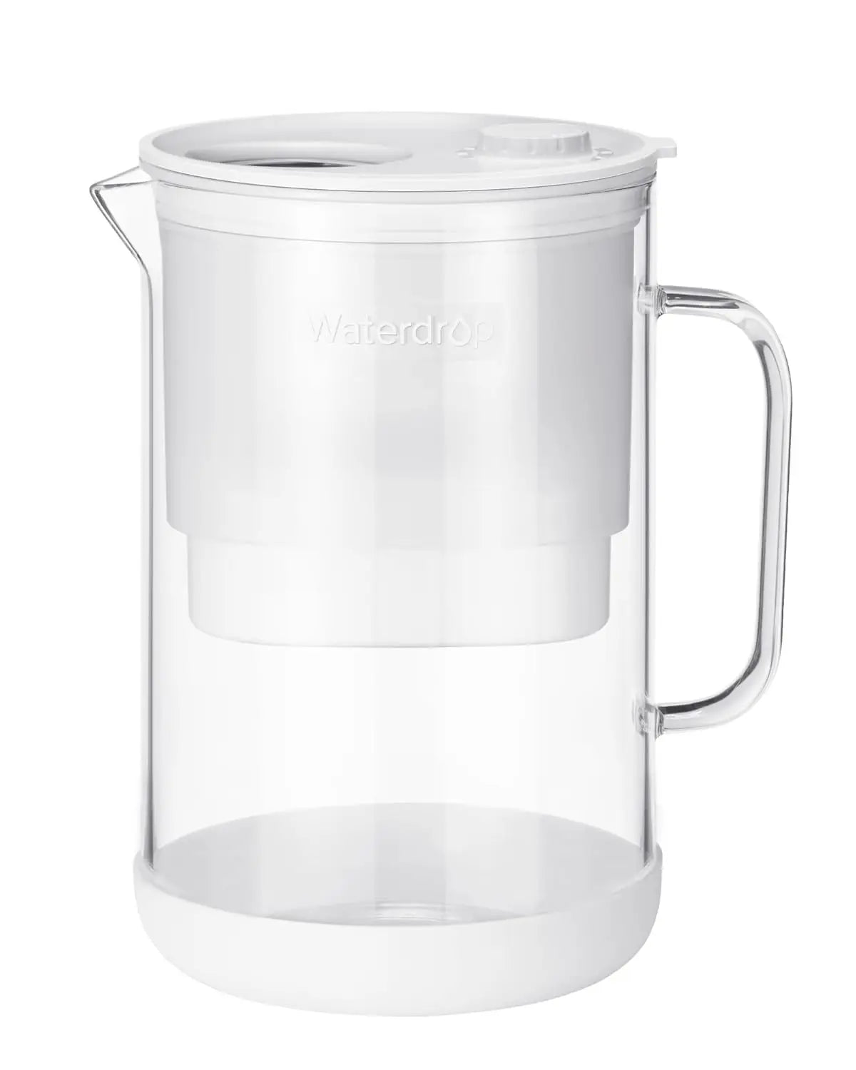 10-Cup Large Glass Water Filter Pitcher