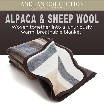 Alpaca And Sheep Wool Blanket
