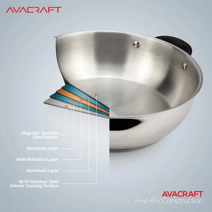 18 10, 3 Piece Stainless Steel Steamer