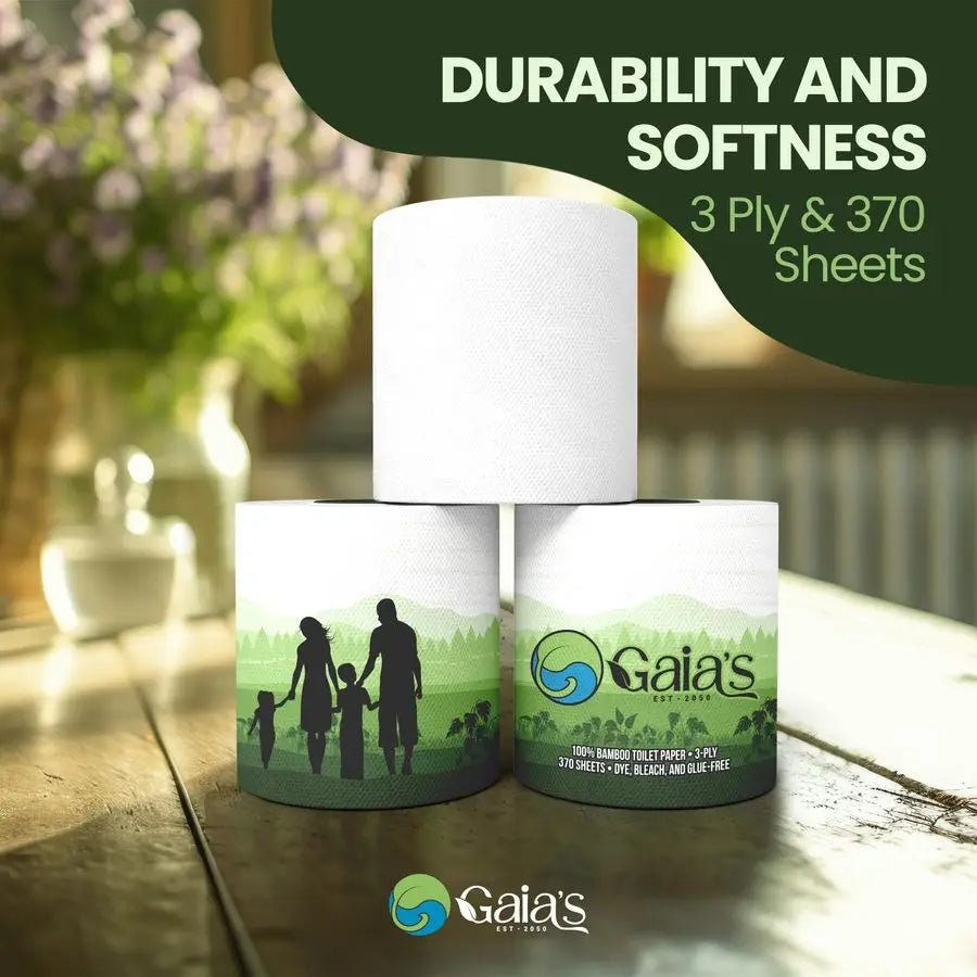 Soft Organic Bamboo Toilet Paper 24 Rolls