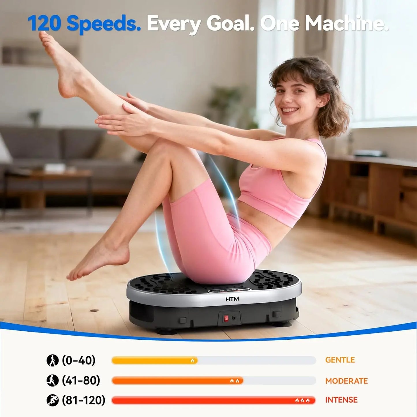 Vibration Plate Exercise Machine 120-Speed