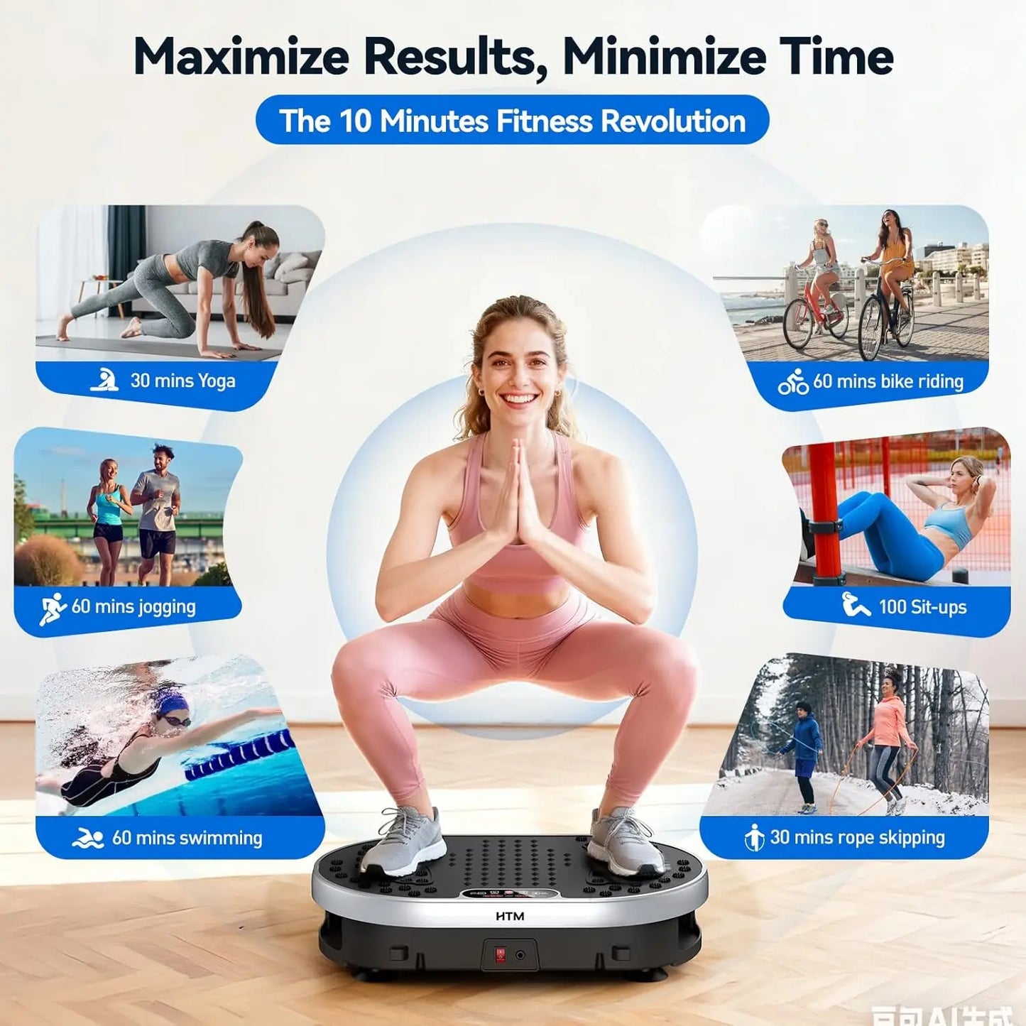 Vibration Plate Exercise Machine 120-Speed