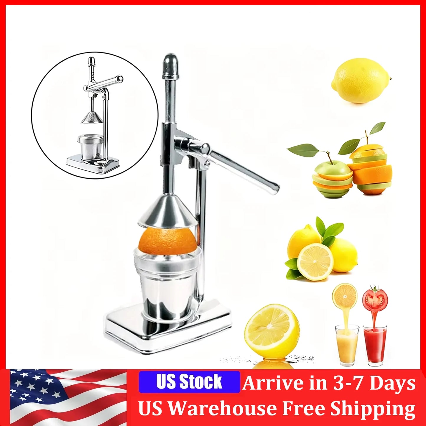 Stainless Steel Manual Juicer