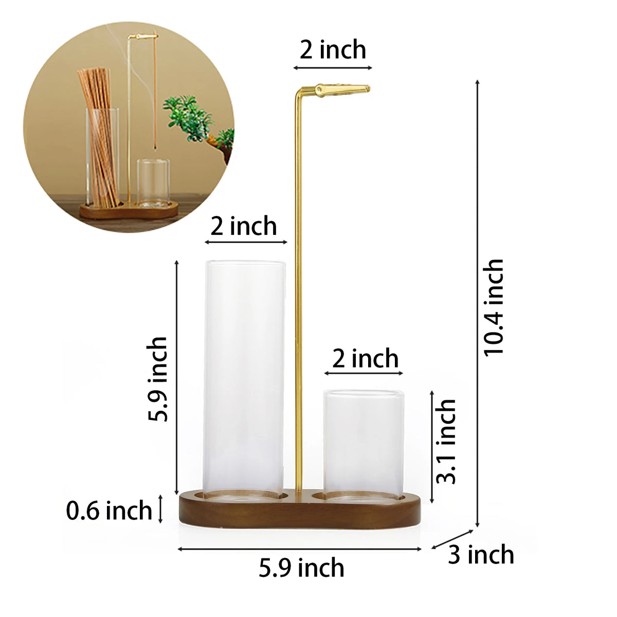 2 in 1 Incense Holder