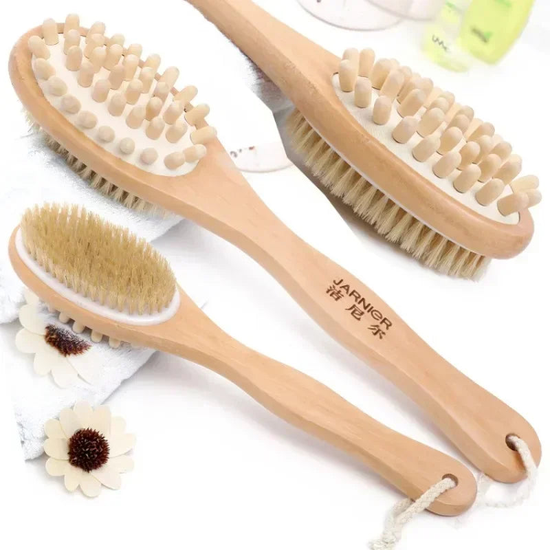 Natural Wooden Soft Body Bristle Brush