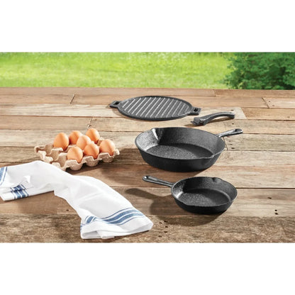 4-Piece Cast Iron Skillet Set