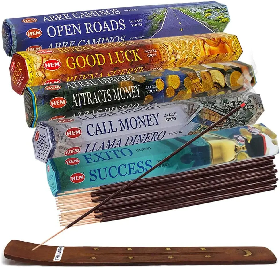 Incense Sticks Variety Pack with Holder